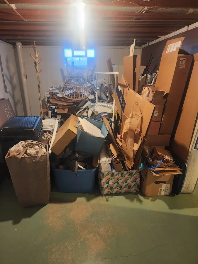 Roll-off dumpster container at job site for 20 Yard Dumpster Rental in Manchester-by-the-Sea